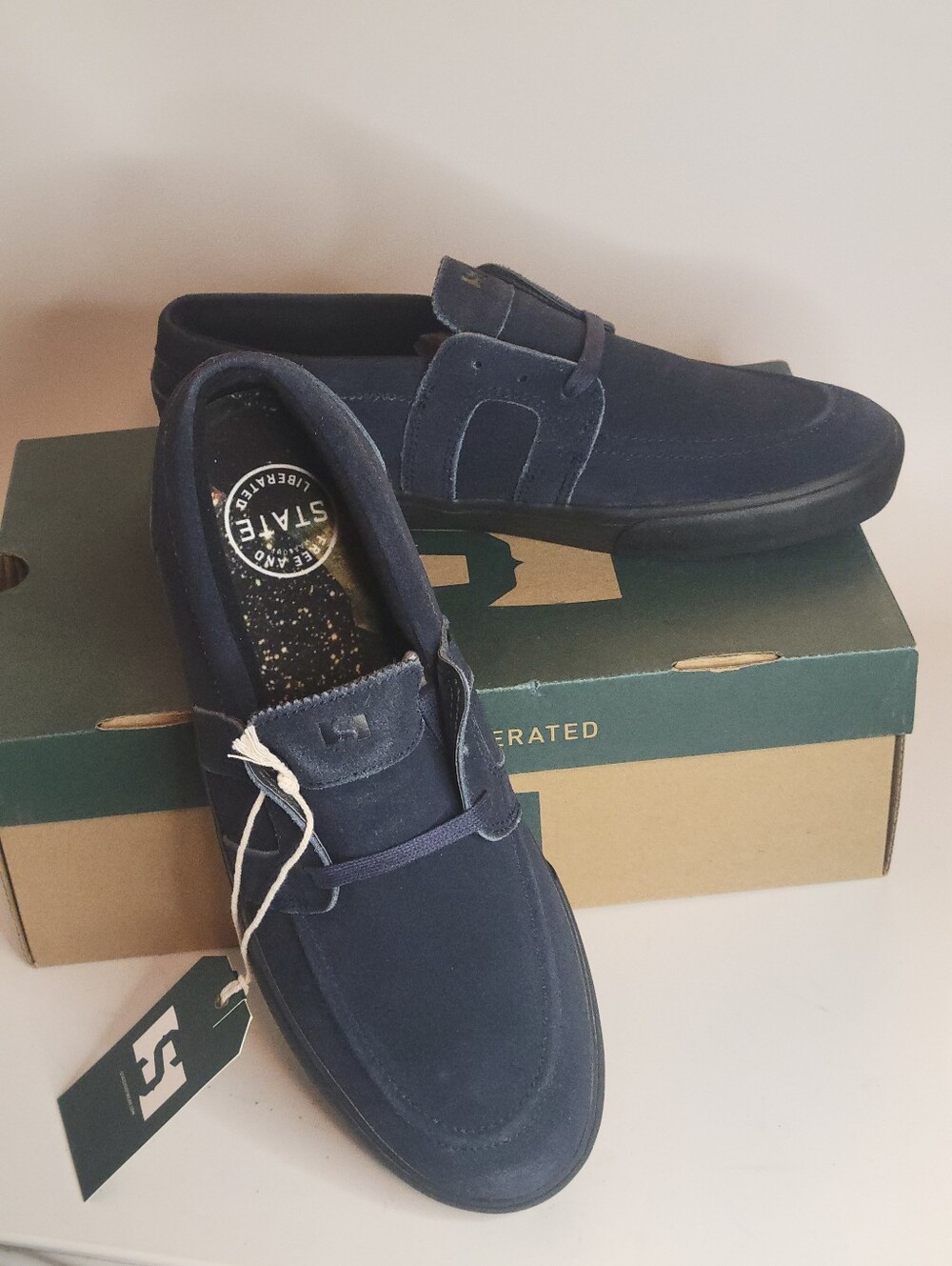 State Footwear X Christian Maalouf Navy Suede Men’s Shoes